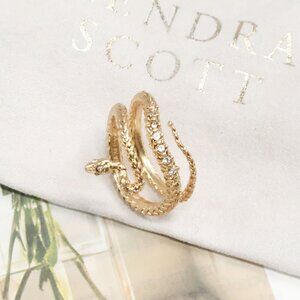Kendra Scott Phoenix Vintage Gold Wrap Ring Size 7 #7